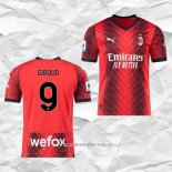 Camiseta Primera AC Milan Jugador Giroud 2023 2024