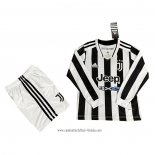 Camiseta Primera Juventus 2021 2022 Nino Manga Larga