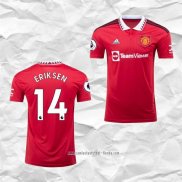 Camiseta Primera Manchester United Jugador Eriksen 2022 2023