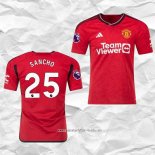 Camiseta Primera Manchester United Jugador Sancho 2023 2024