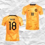 Camiseta Primera Paises Bajos Jugador Taylor 2022