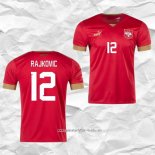 Camiseta Primera Serbia Jugador Rajkovic 2022