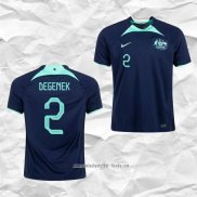 Camiseta Segunda Australia Jugador Degenek 2022