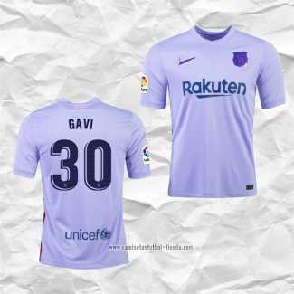 Camiseta Segunda Barcelona Jugador Gavi 2021 2022