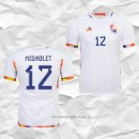 Camiseta Segunda Belgica Jugador Mignolet 2022