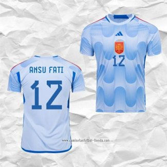 Camiseta Segunda Espana Jugador Ansu Fati 2022