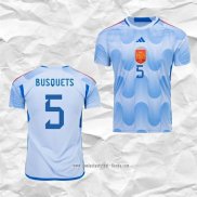 Camiseta Segunda Espana Jugador Busquets 2022