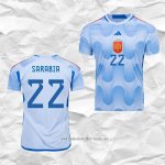 Camiseta Segunda Espana Jugador Sarabia 2022