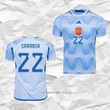 Camiseta Segunda Espana Jugador Sarabia 2022