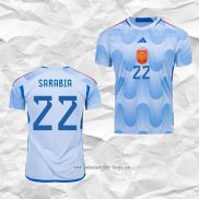 Camiseta Segunda Espana Jugador Sarabia 2022