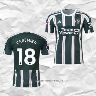 Camiseta Segunda Manchester United Jugador Casemiro 2023 2024