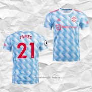 Camiseta Segunda Manchester United Jugador James 2021 2022