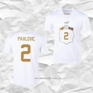 Camiseta Segunda Serbia Jugador Pavlovic 2022