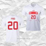 Camiseta Segunda Suiza Jugador Frei 2022