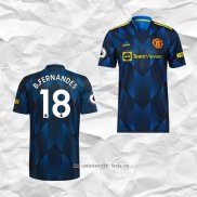 Camiseta Tercera Manchester United Jugador B.Fernandes 2021 2022