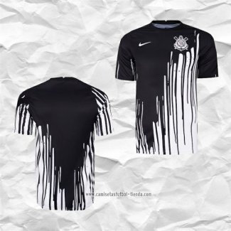 Camiseta de Entrenamiento Corinthians 2022 Negro y Blanco