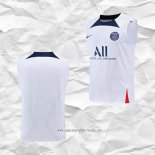 Camiseta de Entrenamiento Paris Saint-Germain 2022 2023 Sin Mangas Blanco