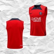 Camiseta de Entrenamiento Paris Saint-Germain 2022 2023 Sin Mangas Rojo