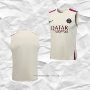 Camiseta de Entrenamiento Paris Saint-Germain 2023 2024 Sin Mangas Albaricoque