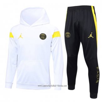 Chandal con Capucha del Paris Saint-Germain Jordan 2023 2024 Blanco