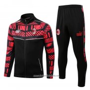 Chandal de Chaqueta del AC Milan 2022 2023 Rojo y Negro