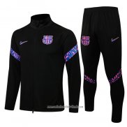 Chandal de Chaqueta del Barcelona 2021 2022 Nino Negro