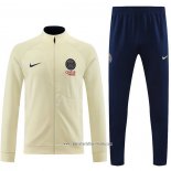 Chandal de Chaqueta del Paris Saint-Germain 2023 2024 Amarillo