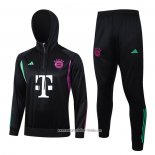 Chandal de Sudadera del Bayern Munich 2023 2024 Nino Negro y Blanco