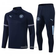 Chandal de Sudadera del Manchester City 2021 2022 Azul