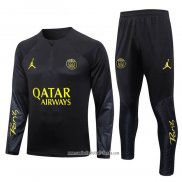 Chandal de Sudadera del Paris Saint-Germain Jordan 2023 2024 Negro