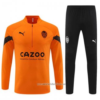 Chandal de Sudadera del Valencia 2022 2023 Naranja