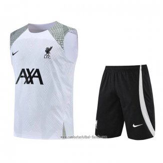 Chandal del Liverpool 2022 2023 Sin Mangas Blanco