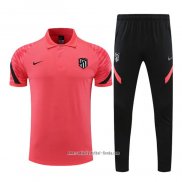 Conjunto Polo del Atletico Madrid 2022 2023 Rosa