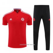 Conjunto Polo del Bayern Munich 2022 2023 Rojo