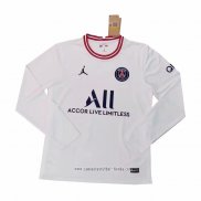 Camiseta Cuarto Paris Saint-Germain 2021 2022 Manga Larga