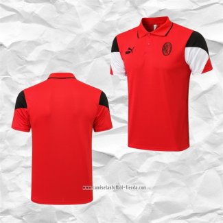 Camiseta Polo del AC Milan 2021 2022 Rojo