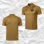 Camiseta Polo del Paris Saint-Germain 2021 2022 Oro