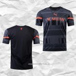 Camiseta Pre Partido del AC Milan 2022 Negro