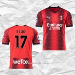 Camiseta Primera AC Milan Jugador R.Leao 2023 2024