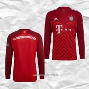 Camiseta Primera Bayern Munich 2021 2022 Manga Larga