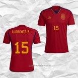 Camiseta Primera Espana Jugador Llorente R. 2022