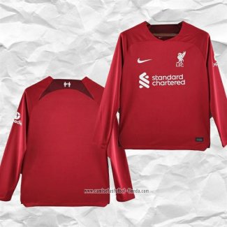 Camiseta Primera Liverpool 2022 2023 Manga Larga