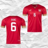Camiseta Primera Serbia Jugador Babic 2022