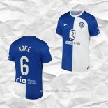 Camiseta Segunda Atletico Madrid Jugador Koke 2023 2024