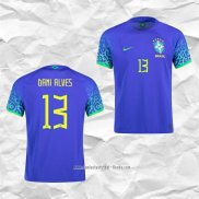 Camiseta Segunda Brasil Jugador Dani Alves 2022