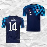 Camiseta Segunda Croacia Jugador Sucic 2022