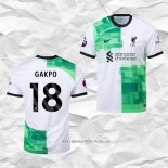 Camiseta Segunda Liverpool Jugador Gakpo 2023 2024