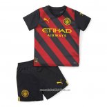 Camiseta Segunda Manchester City 2022 2023 Nino