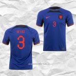 Camiseta Segunda Paises Bajos Jugador De Ligt 2022