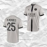 Camiseta Segunda Paris Saint-Germain Jugador N.Mendes 2022 2023